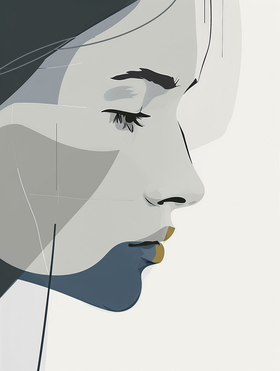 Minimalist Geometric Female Portraits - Image 3