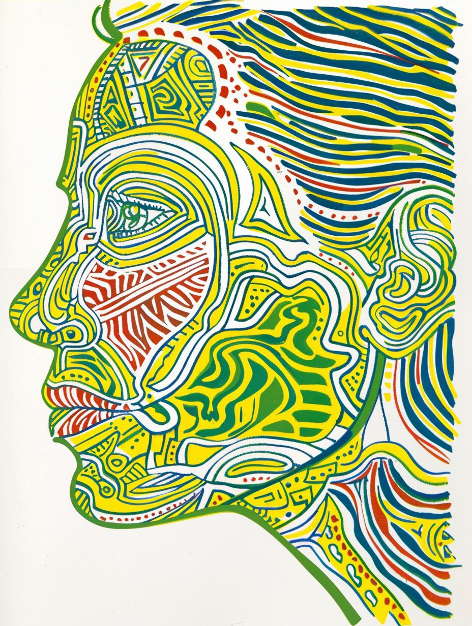 Hyper-Detailed Stippled Portrait Art - Image 4