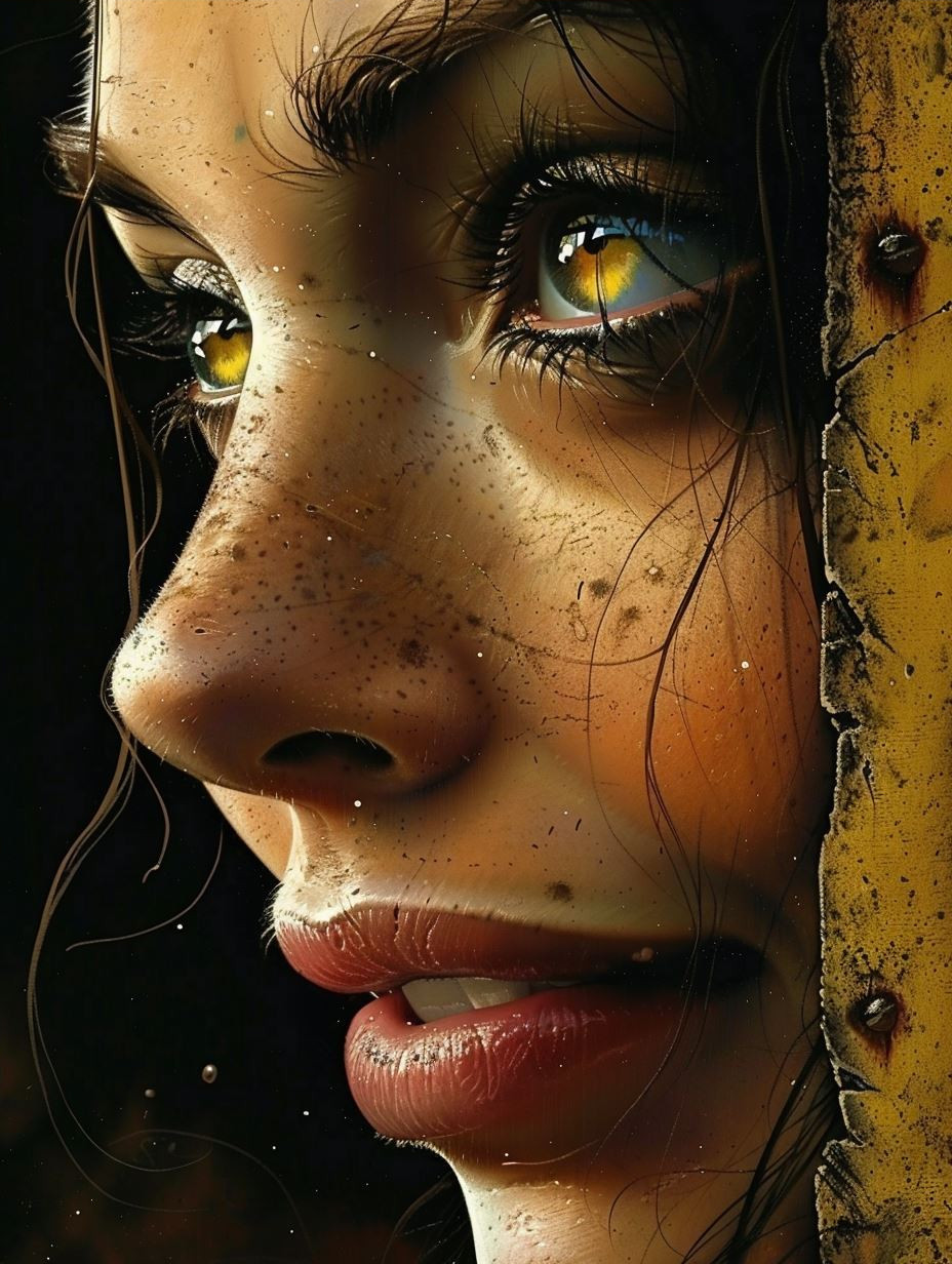 Ethereal Gaze of Golden Dust - Image 4