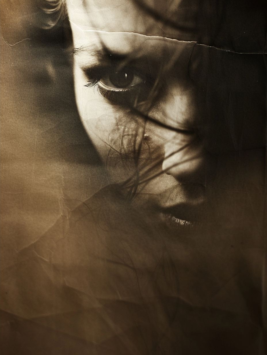 Sepia Shadow Portrait - Image 4