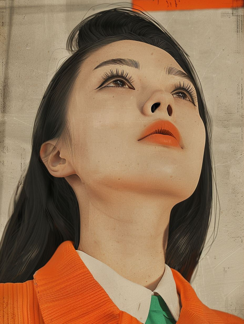 Vibrant Orange Cinematic Portraits - Image 1