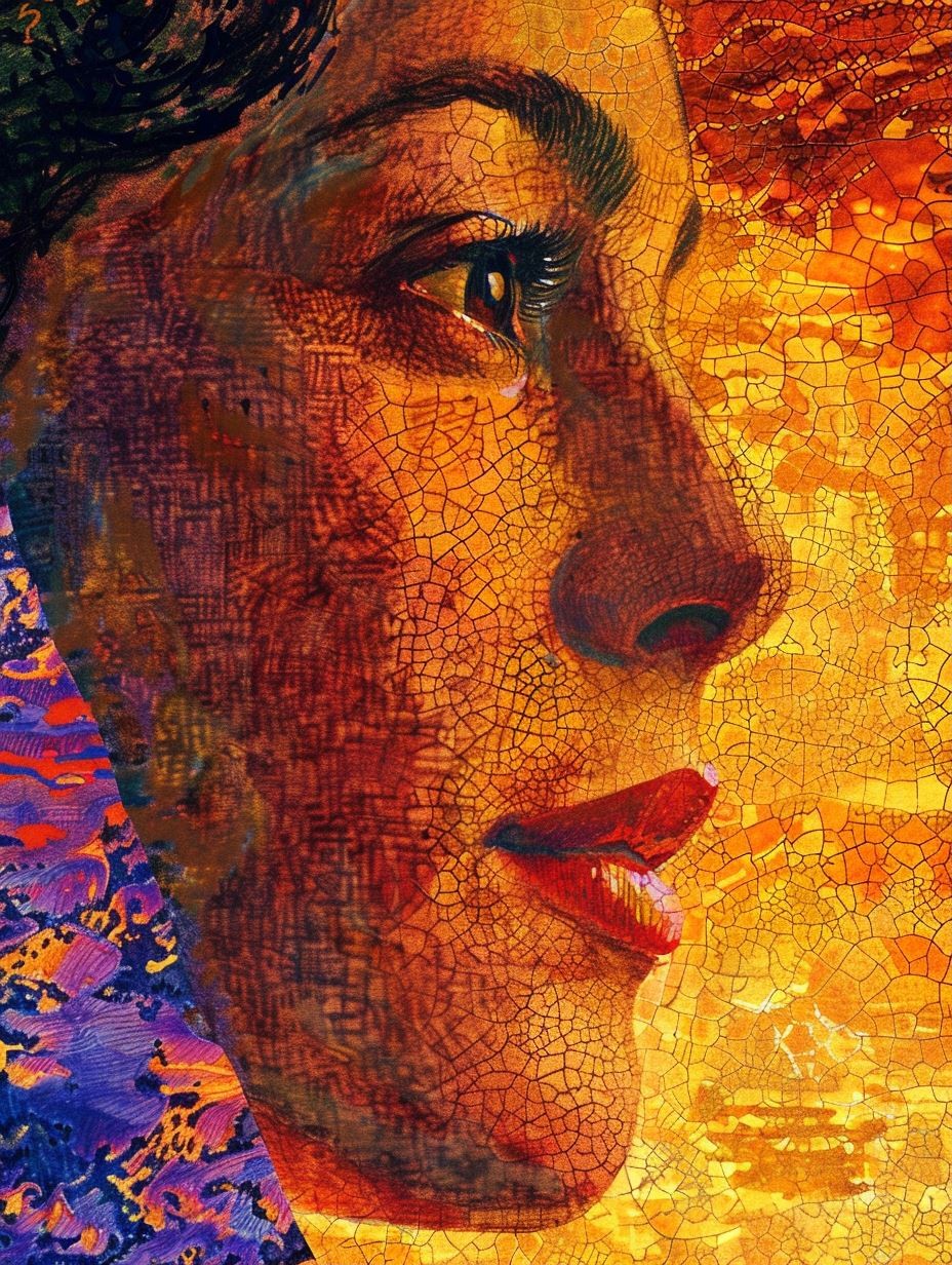 Golden Mosaic Portrait of Soul - Image 1