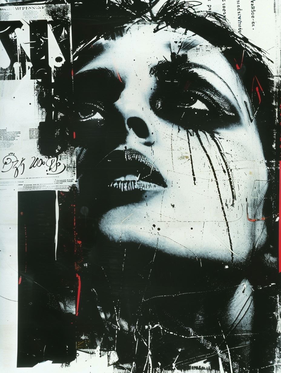 Dark Gothic Glitch Portrait - Image 2