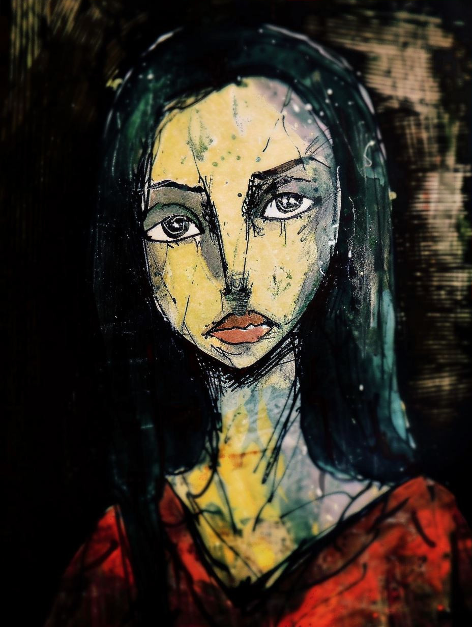 Haunting Gaze of Ink Shadows - Image 3