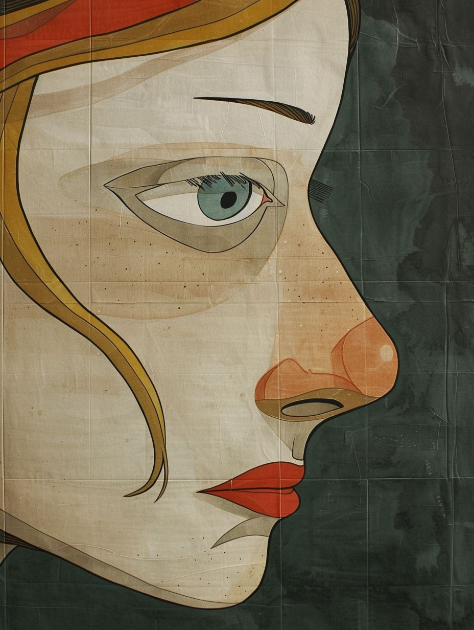 Vintage Nouveau Portrait - Image 1