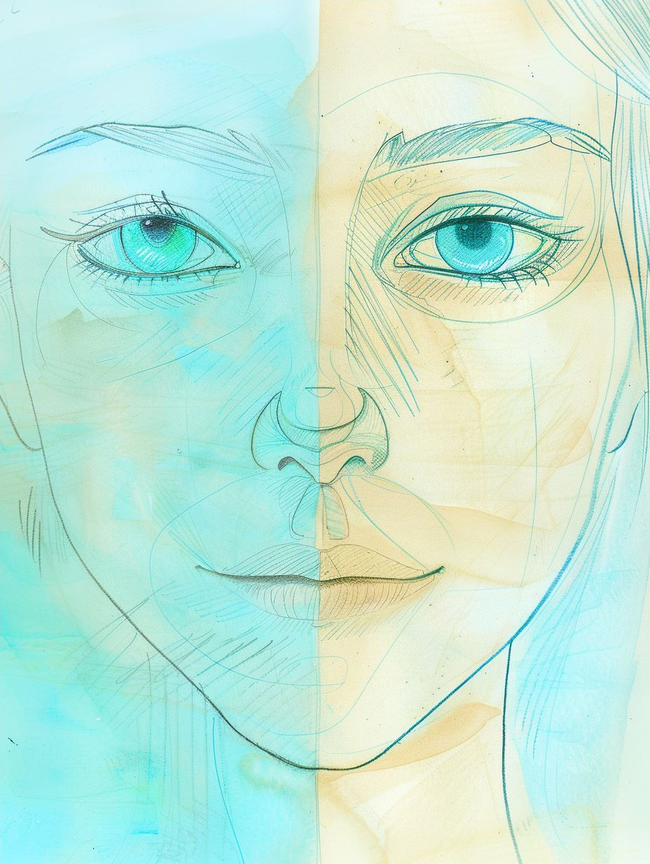 Ethereal Blue Gaze Art Collection - Image 4
