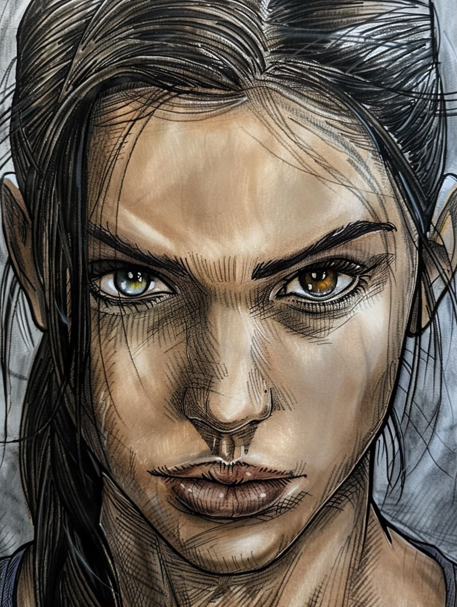 Gritty Graphite Gaze - Image 1