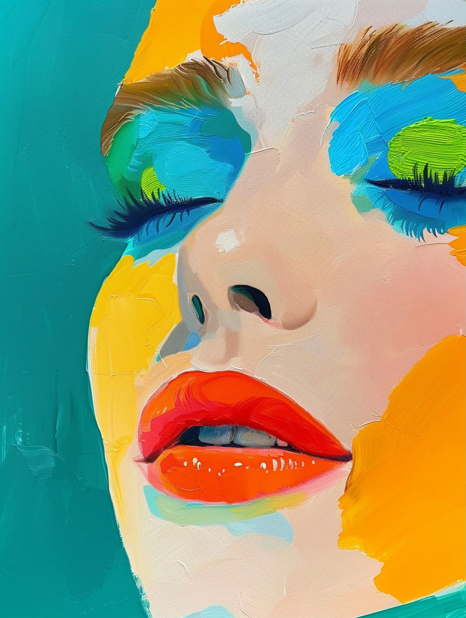 Vibrant Palette Portrait - Image 1