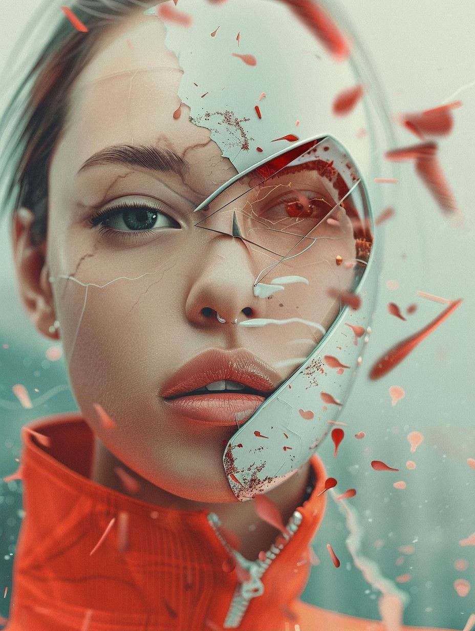 Fragmented Porcelain Cybernetic Soul - Image 1