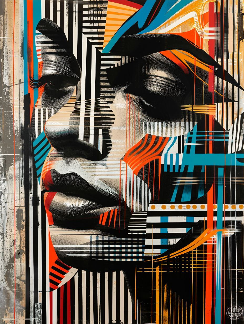 Abstract Geometric Portrait Fusion - Image 3