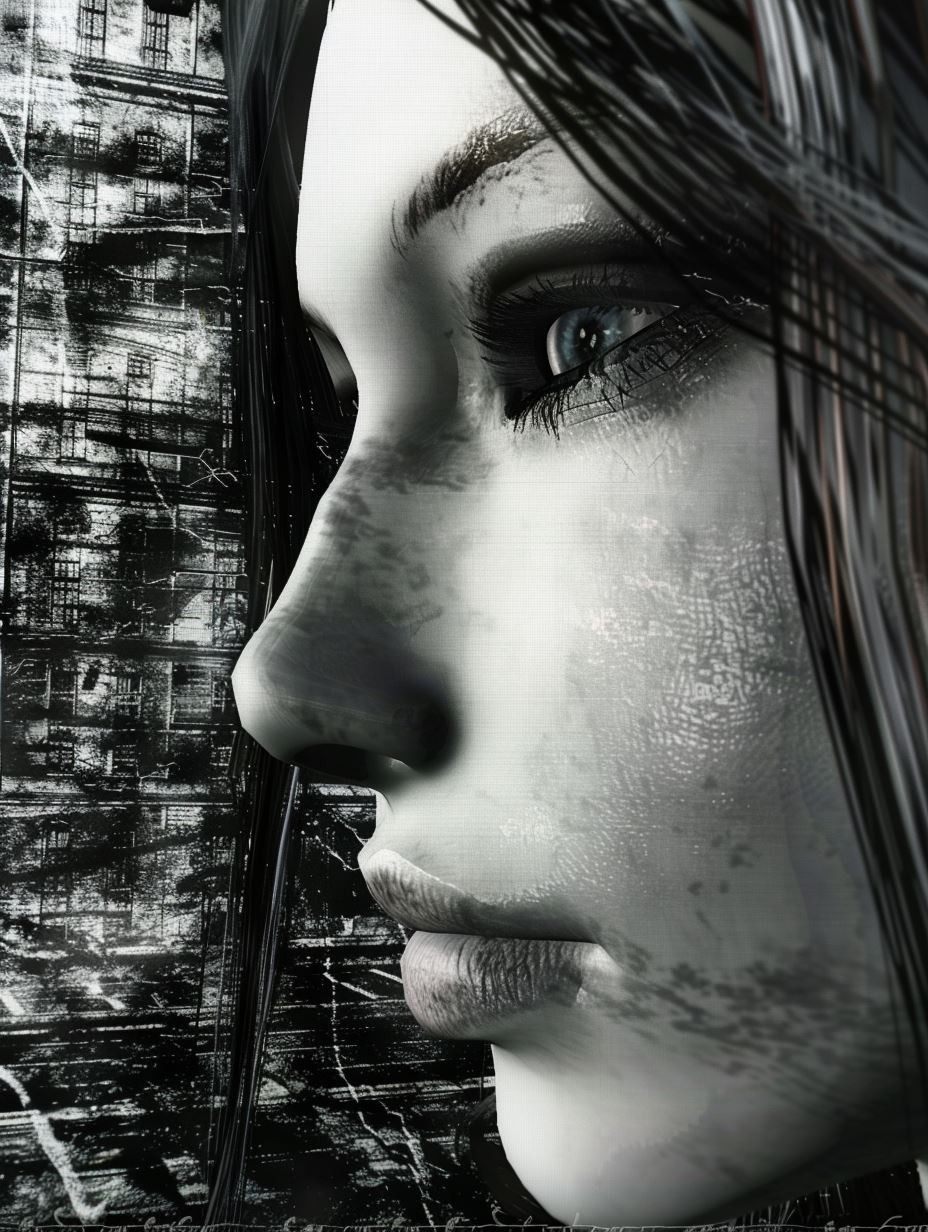 Melancholy Shadows in Monochrome - Image 2
