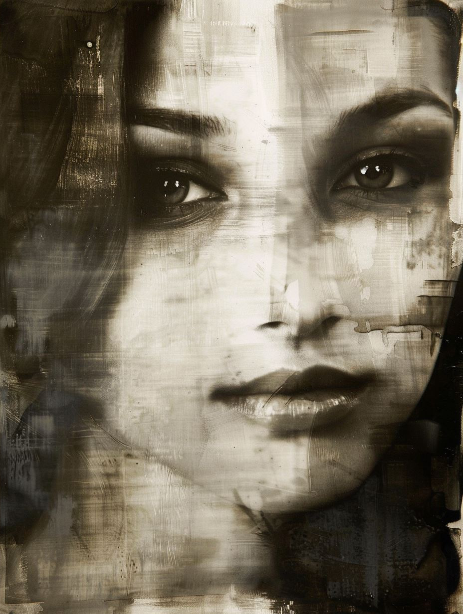 Fragmented Gazes in Sepia - Image 2