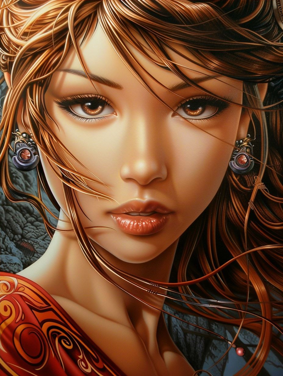 Ethereal Gaze of Golden Light - Image 4