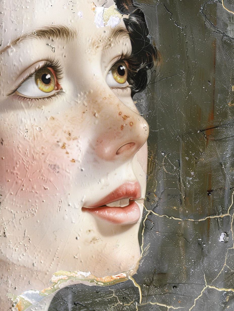 Ethereal Porcelain Portraiture Study - Image 1