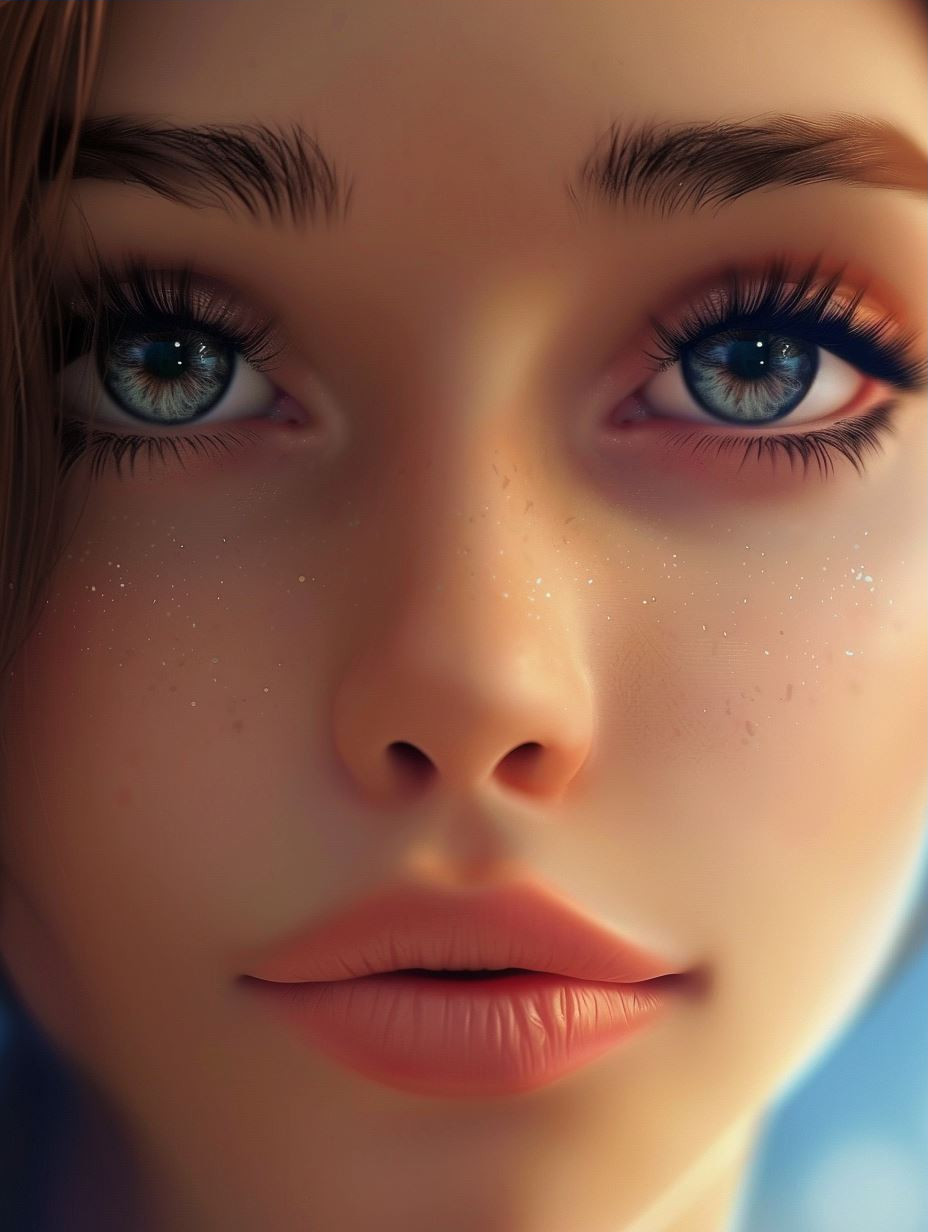 Ethereal Gazes: A Study of Digital Beauty - Image 3