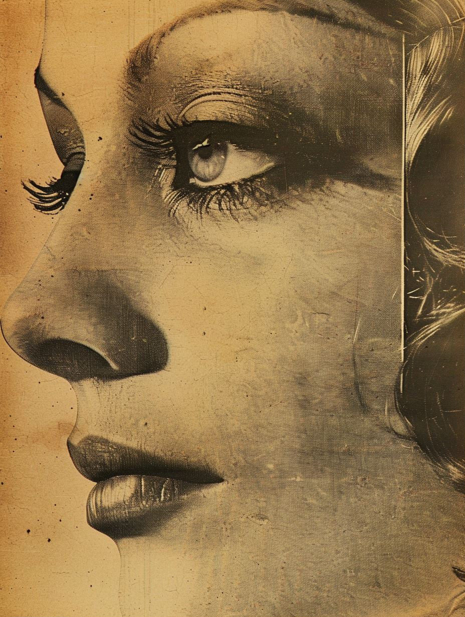 Vintage Sepia Glamour - Image 1