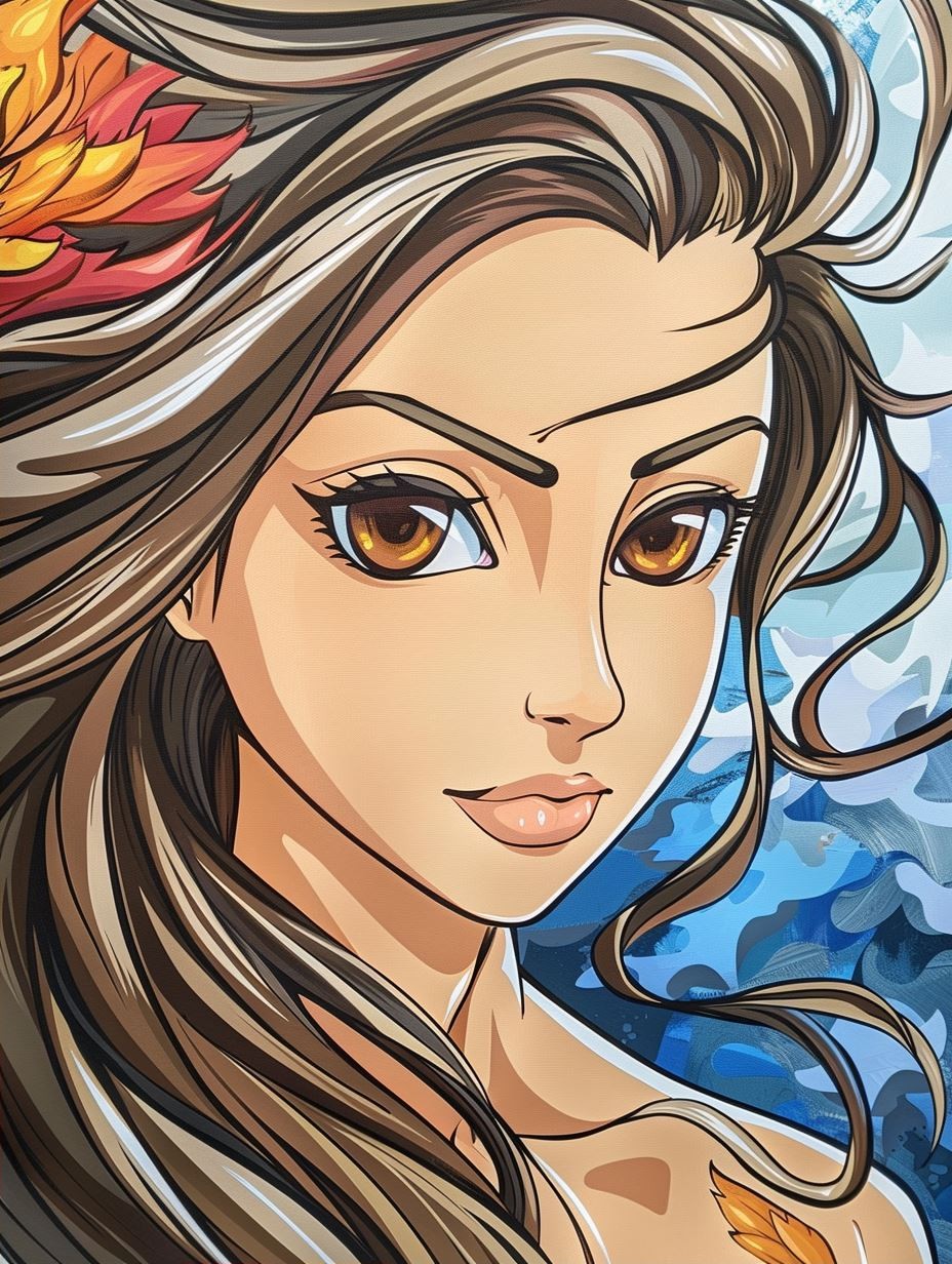 Amber Gaze Anime Art - Image 2