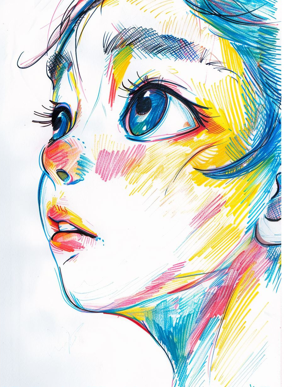Vibrant Visions of Ethereal Faces - Image 2