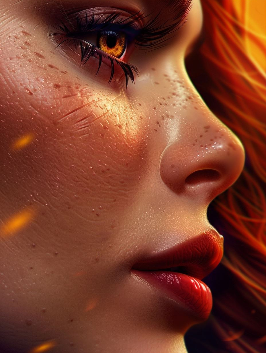 Golden Hour Ember Portrait - Image 3