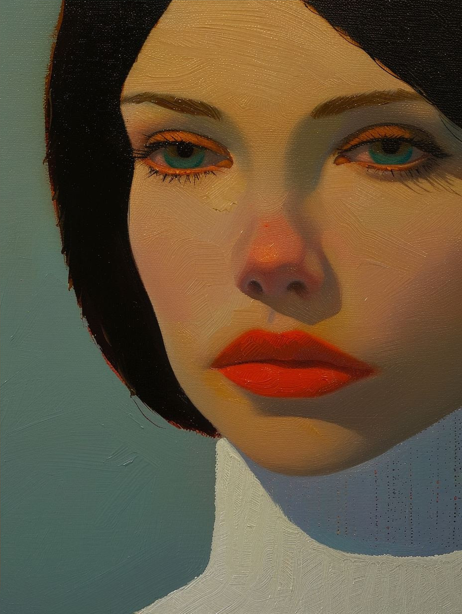 Veiled Mystery in Crimson - Image 4