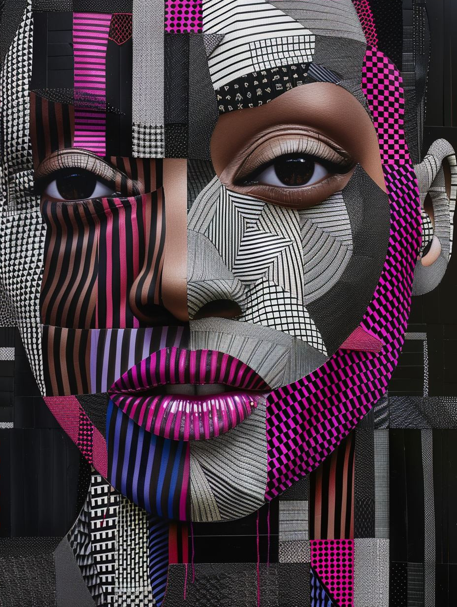 Geometric Soul: Abstract Portrait Collage - Image 4