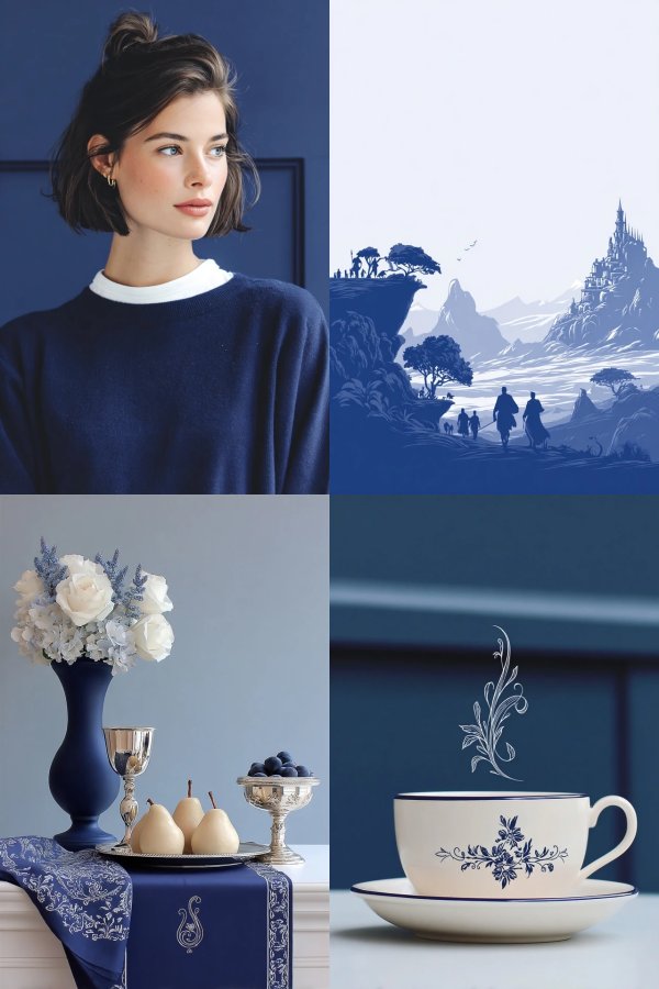 Midnight Blue Elegance