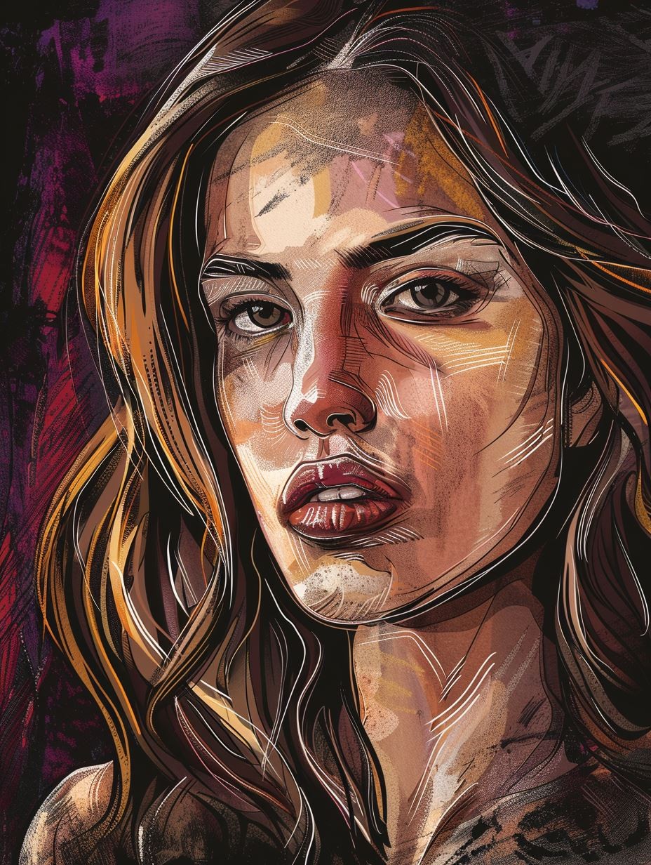 Gritty Urban Expressionist Portrait - Image 4