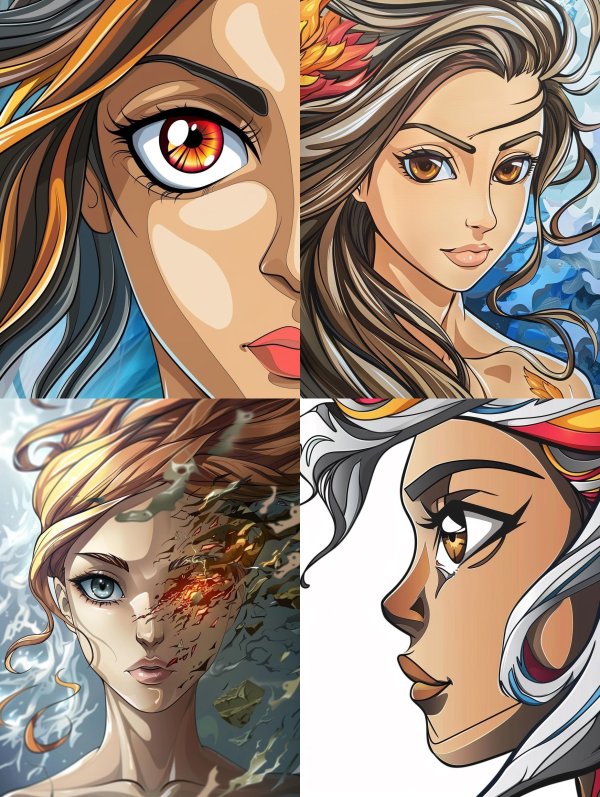 Amber Gaze Anime Art
