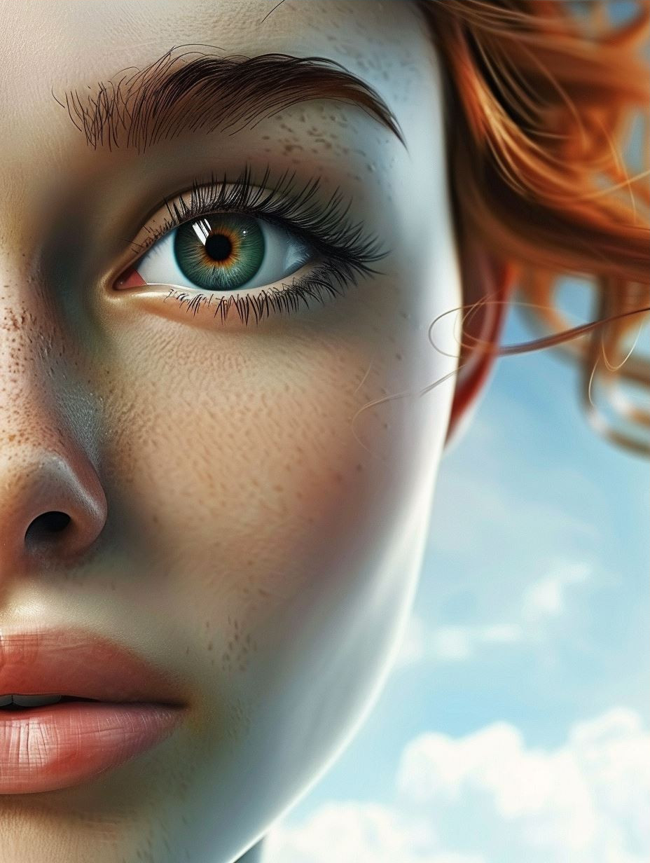 Ethereal Gaze: A Study of Beauty - Image 3