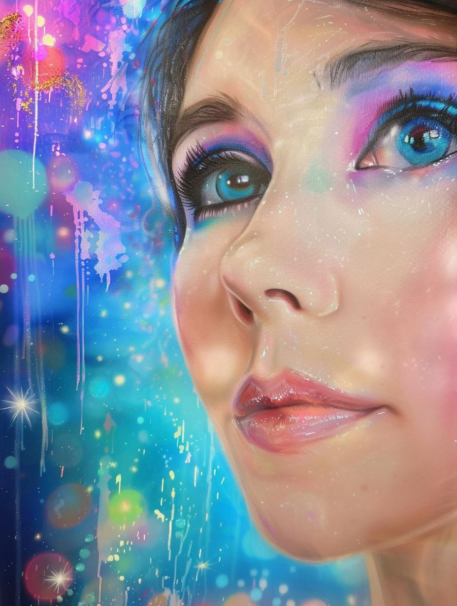 Celestial Glimmer Ethereal Portrait - Image 4