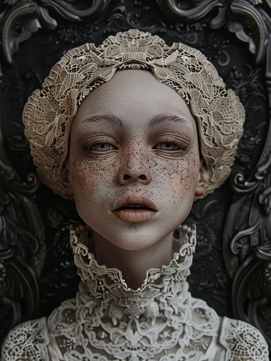Gothic Lace and Ink Tears - Image 3