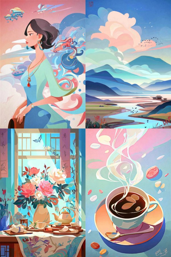 Whimsical Dreams in Pastel Hues