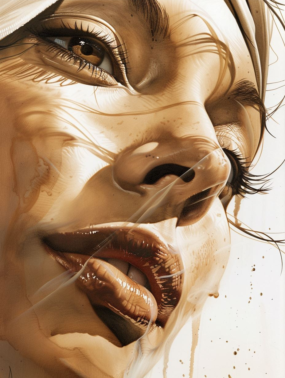 Liquid Gold Portrait Study - Image 3