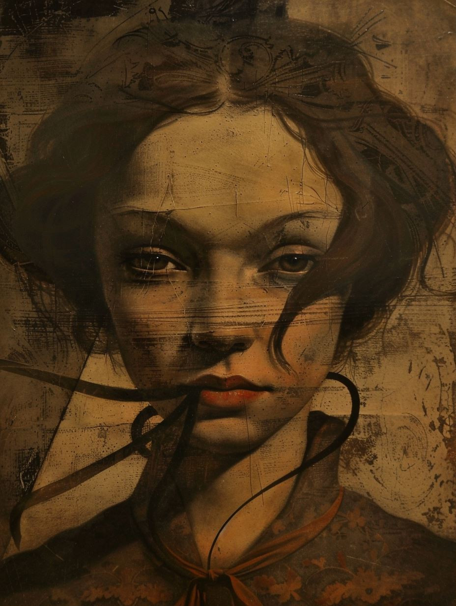 Melancholy Echoes of Aged Parchment - Image 1