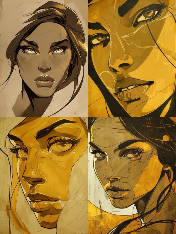 Golden Hour Digital Portrait Study