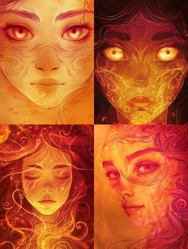 Ethereal Glow of Molten Spirits