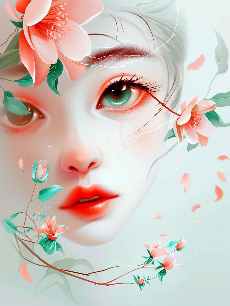 Floral Ethereal Portraits of a Dreamy Maiden - Image 1
