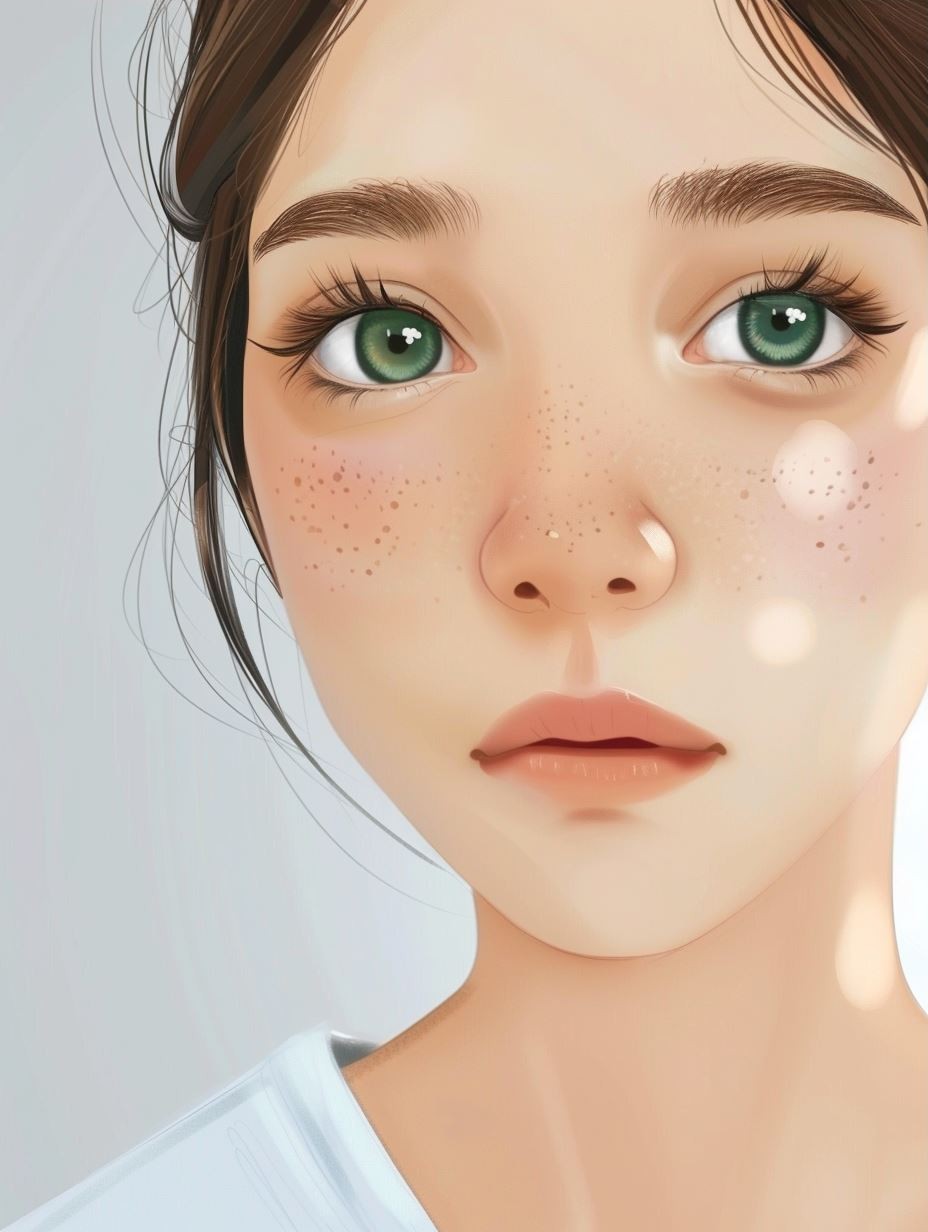 Ethereal Glow Digital Portrait - Image 3