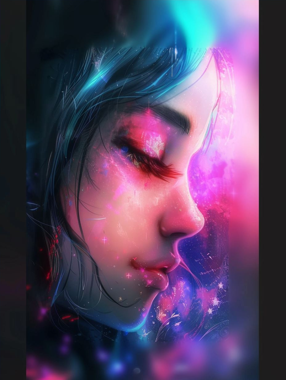Ethereal Glow: Digital Portraits of Dreamy Girls - Image 4