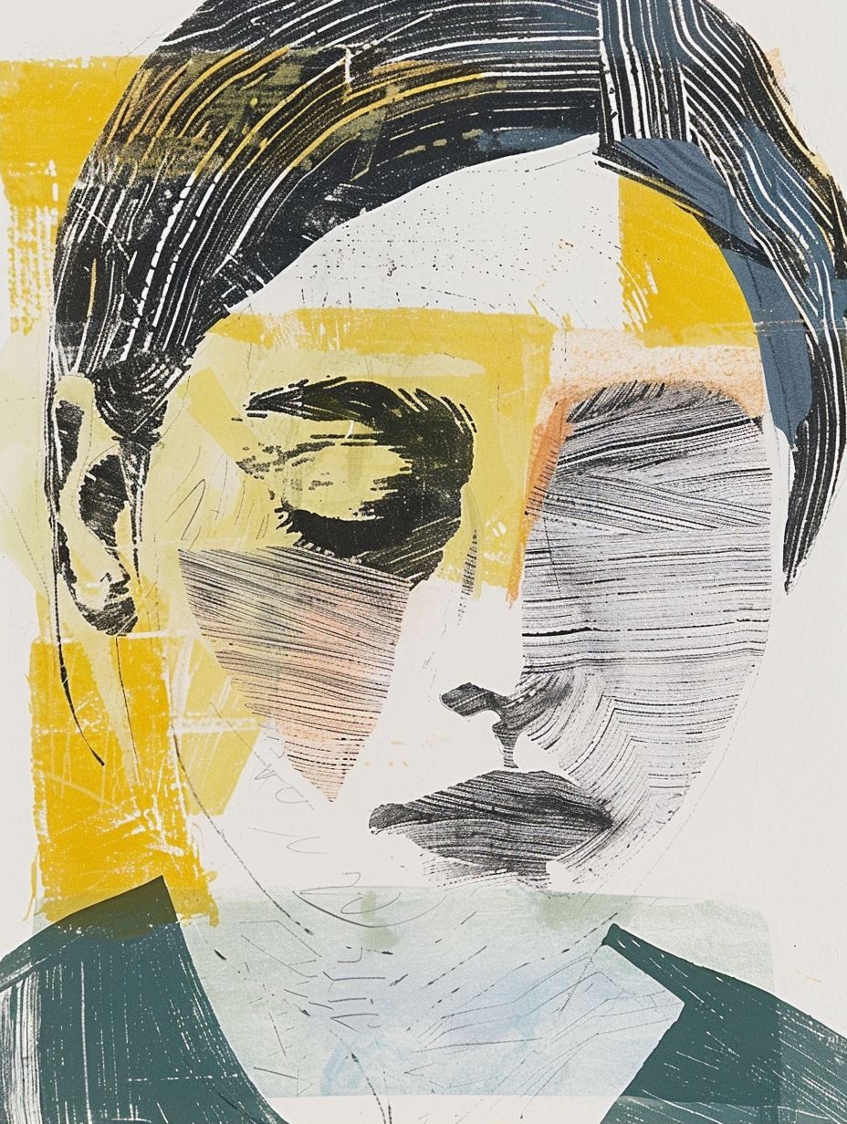 Abstract Mixed Media Portraiture - Image 2
