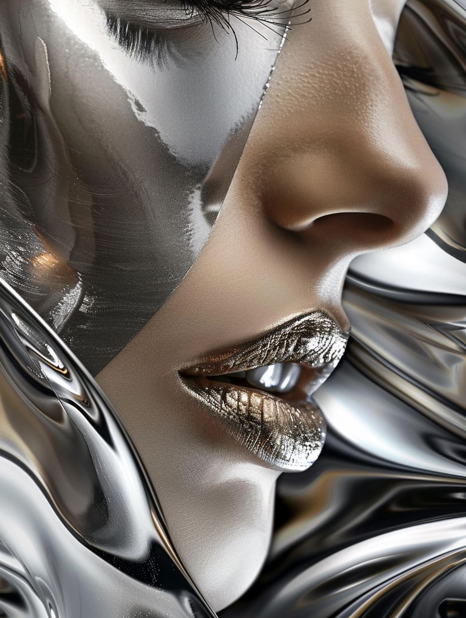 Liquid Chrome Ethereal Portraits - Image 2