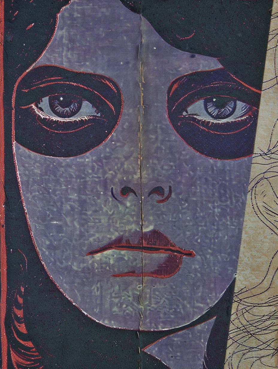 Mystic Gaze in Textured Violet - Image 3