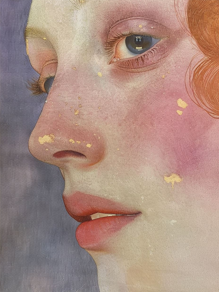 Ethereal Gazes in Pastel Hues - Image 4