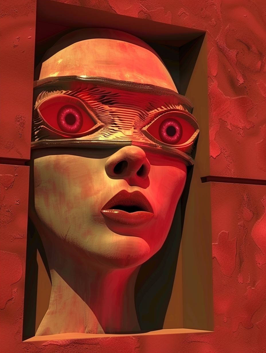 Crimson Cybernetic Gaze - Image 2