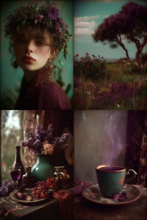 Purple Haze Dreamscape Collage