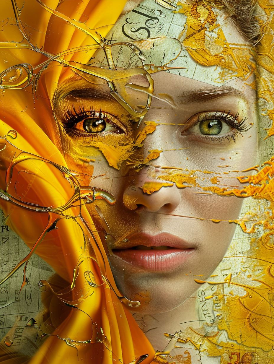 Golden Fragments of Ethereal Beauty - Image 3