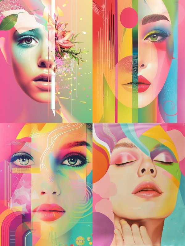 Prismatic Visions of Ethereal Beauty