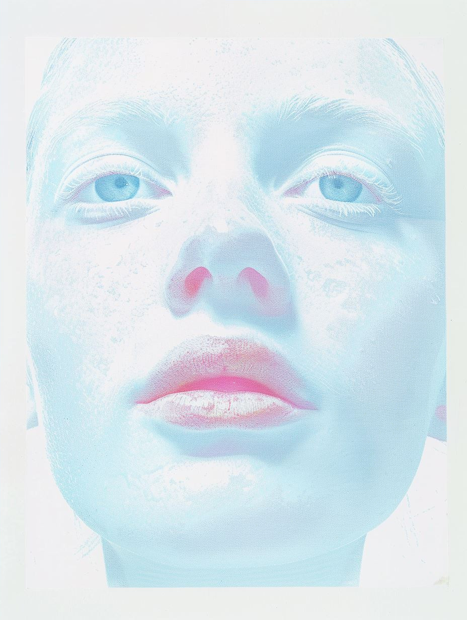 Ethereal Pale Blue Portraits - Image 4