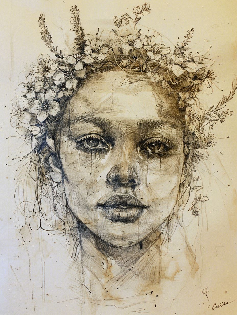 Whispers of the Soul: Pencil Portraits - Image 2
