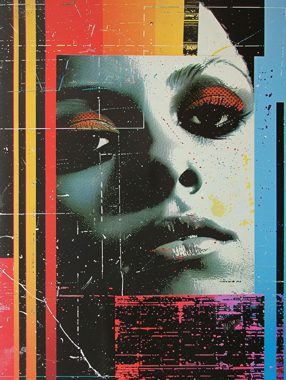 Glitch Art Pop Portrait